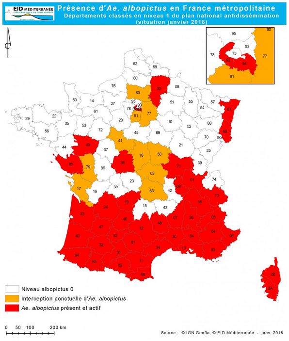 Situation de classement au 1er Janvier 2018